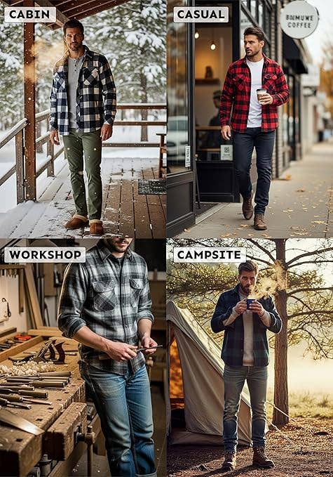 I-Wear Brands - Wholesale Button Down Shirt - Men's - Men's Long Sleeve Button Down Cotton Flannel Shirt6