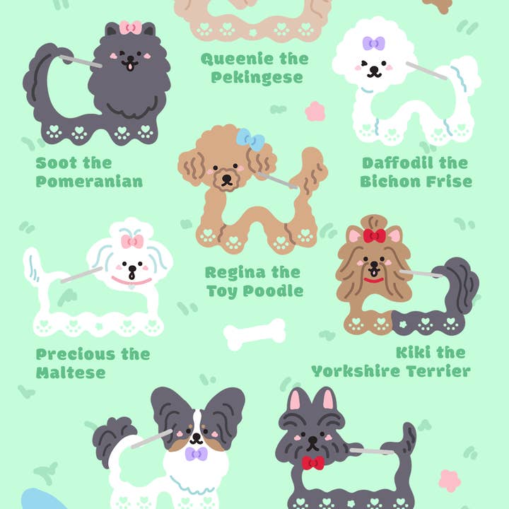 Cambrasine - Wholesale Keychain - Women's - Puppy Pal Acrylic Carabiner4