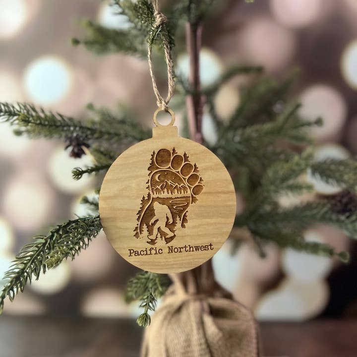 Bigfoot Ornament for wholesale by Chamness' Crafty Corner