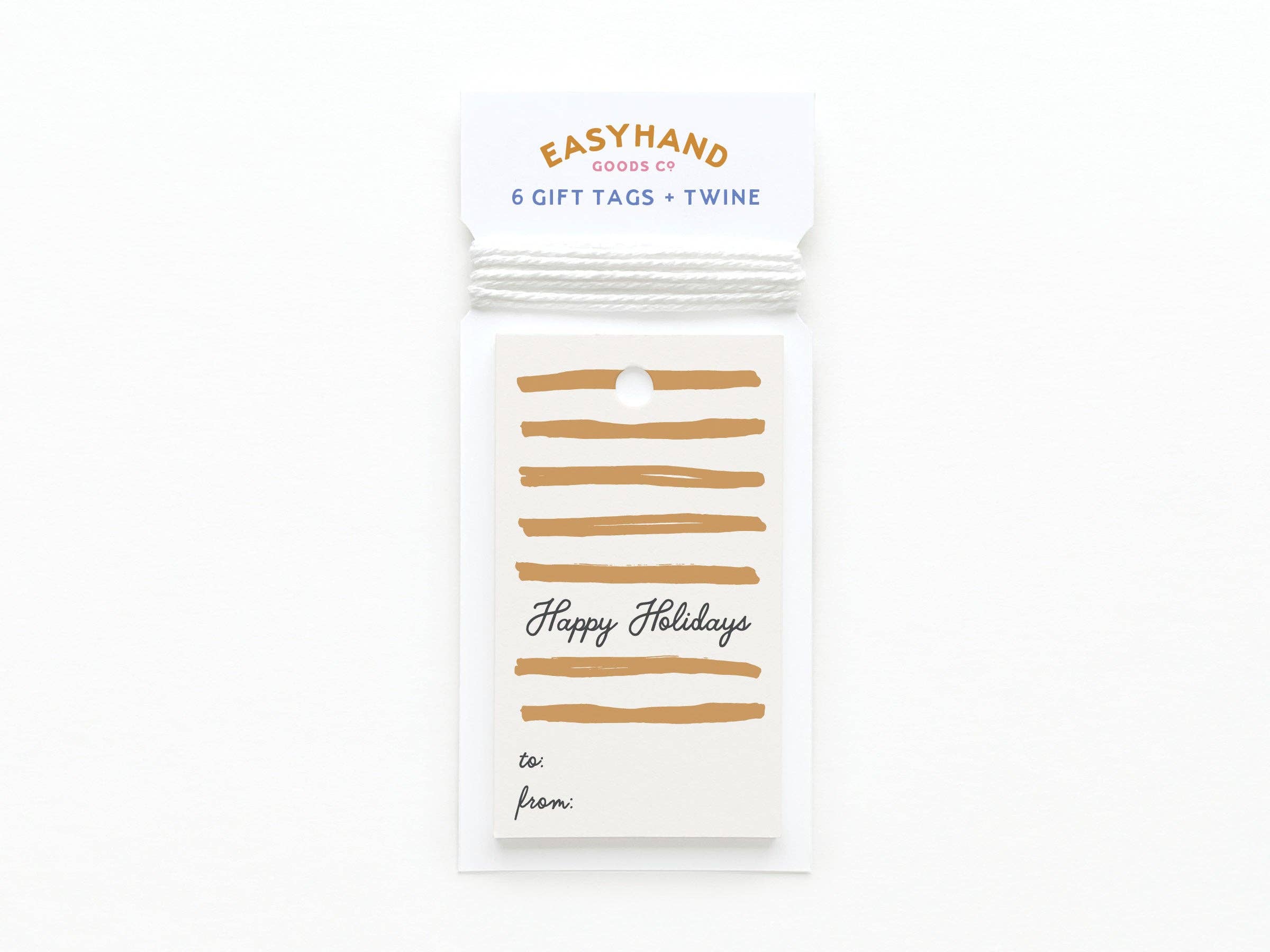 Easyhand Goods – formerly Onderkast - Vente Étiquette cadeau - Étiquette cadeau Happy Holidays Swashes0