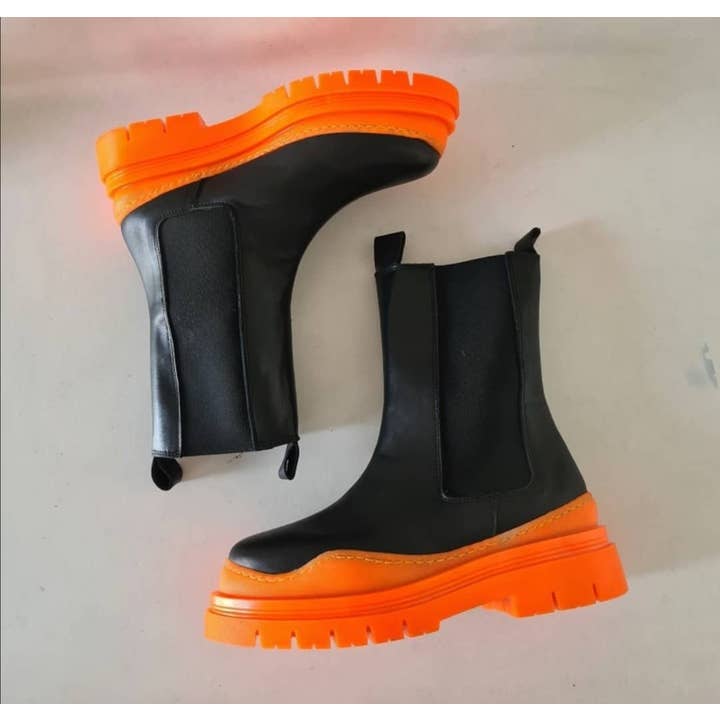 Alessandro Collection Italy – wholesale Chelseaboots – Dam – Kvinnokängor ALEX FLOU med fluorescerande sulor4