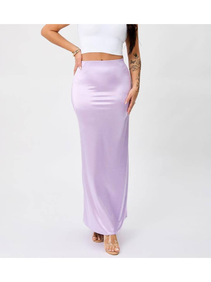 Rosa Clothing - Wholesale Skirt - Women's - Elegant long fishtail satin skirt
