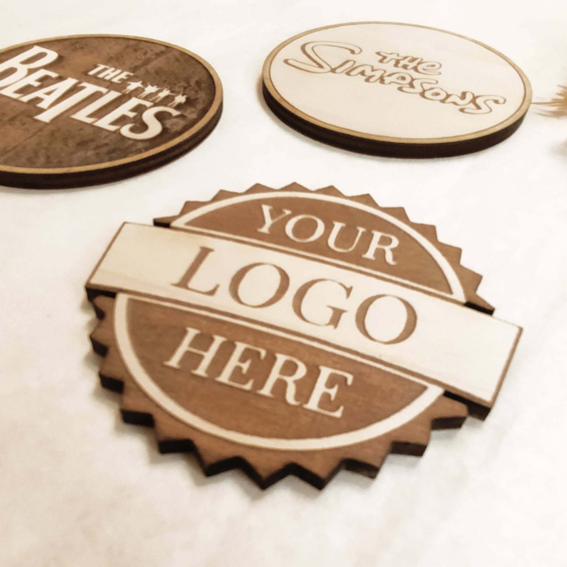 Studio Rima – wholesale Coasters – Custom Wood Coasters - Any Logo, Text or Image - Free Design2