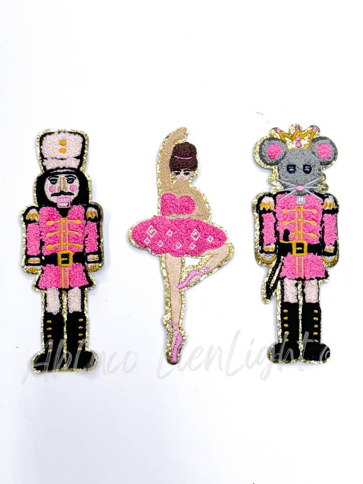 Ballet Nutcracker Trio Christmas Chenille Patch for wholesale by ABLNco
