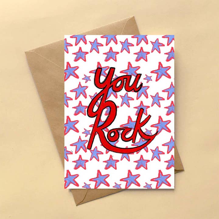 ¡Tú Rock! Tarjeta de Felicitación para venta al por mayor de Erin Donohoe