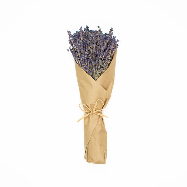 Mills Floral Company - Wholesale Dried/Pressed Flowers - French Lavender Wrapped in Kraft Paper