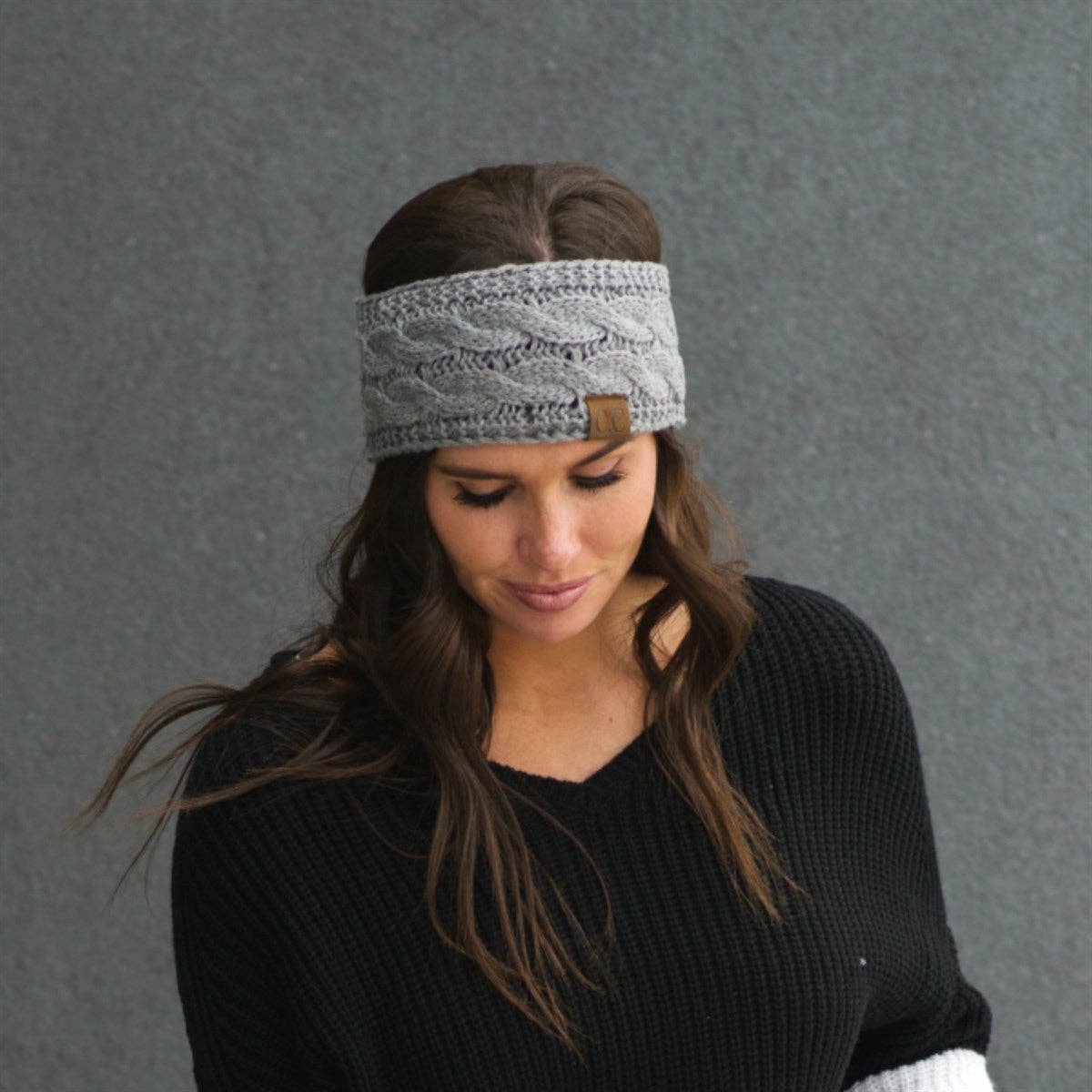 Truly Contagious - Wholesale Fashion Headband - Women's - CC Cable Knit Lined Headwrap ( HW-20 )45