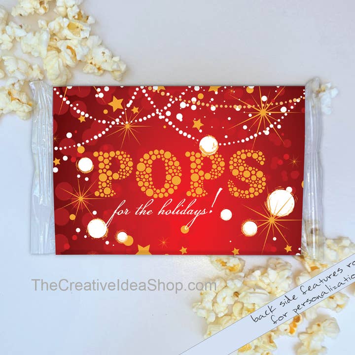 The Creative Idea Shop - Wholesale Party gift - Holiday Christmas Microwave Popcorn in paper wrapper1