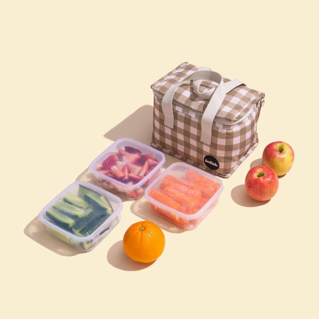 Kollab - Wholesale Lunch bag/box - Lunch Box Olive Check3