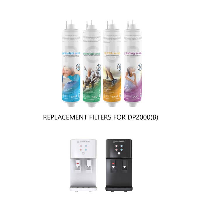 DRINKPOD LLC - Wholesale Water Filter - 2000 Series Quick-Connect ULTRA+4 Filter Pods Package1