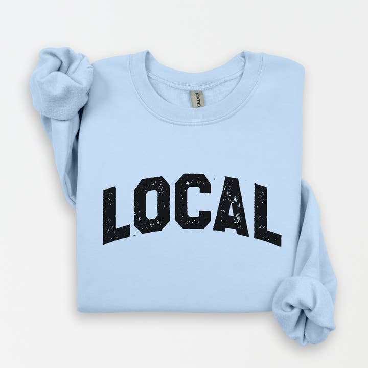 Three Girls Shop - Wholesale Graphic Sweatshirt - Women's - LOCAL Fleece Graphic Sweatshirt 6