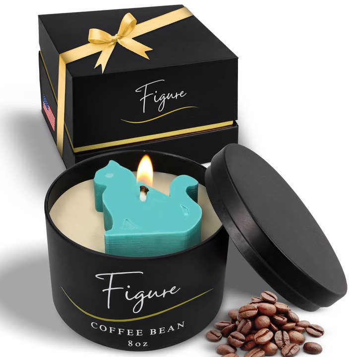 Teal Cat Candle for wholesale by Figure