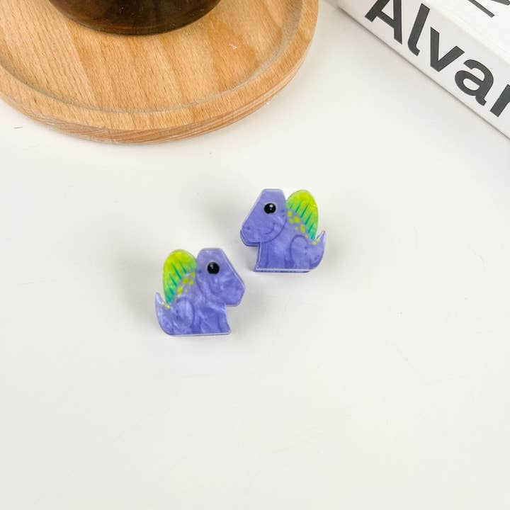 TheDivaSoap – Engroshandel Hårspænde - Dame – 2 stk Dinosaur Series Lille kloklemme, Mini Hårklip5