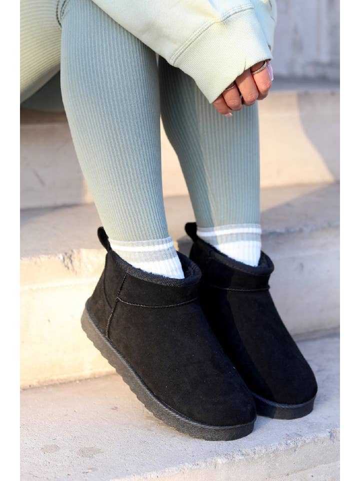 No Doubt Shoes - Wholesale Booties - Women's - ULTRA MINI LOW PLATFORM FAUX SUEDE ANKLE BOOTS5