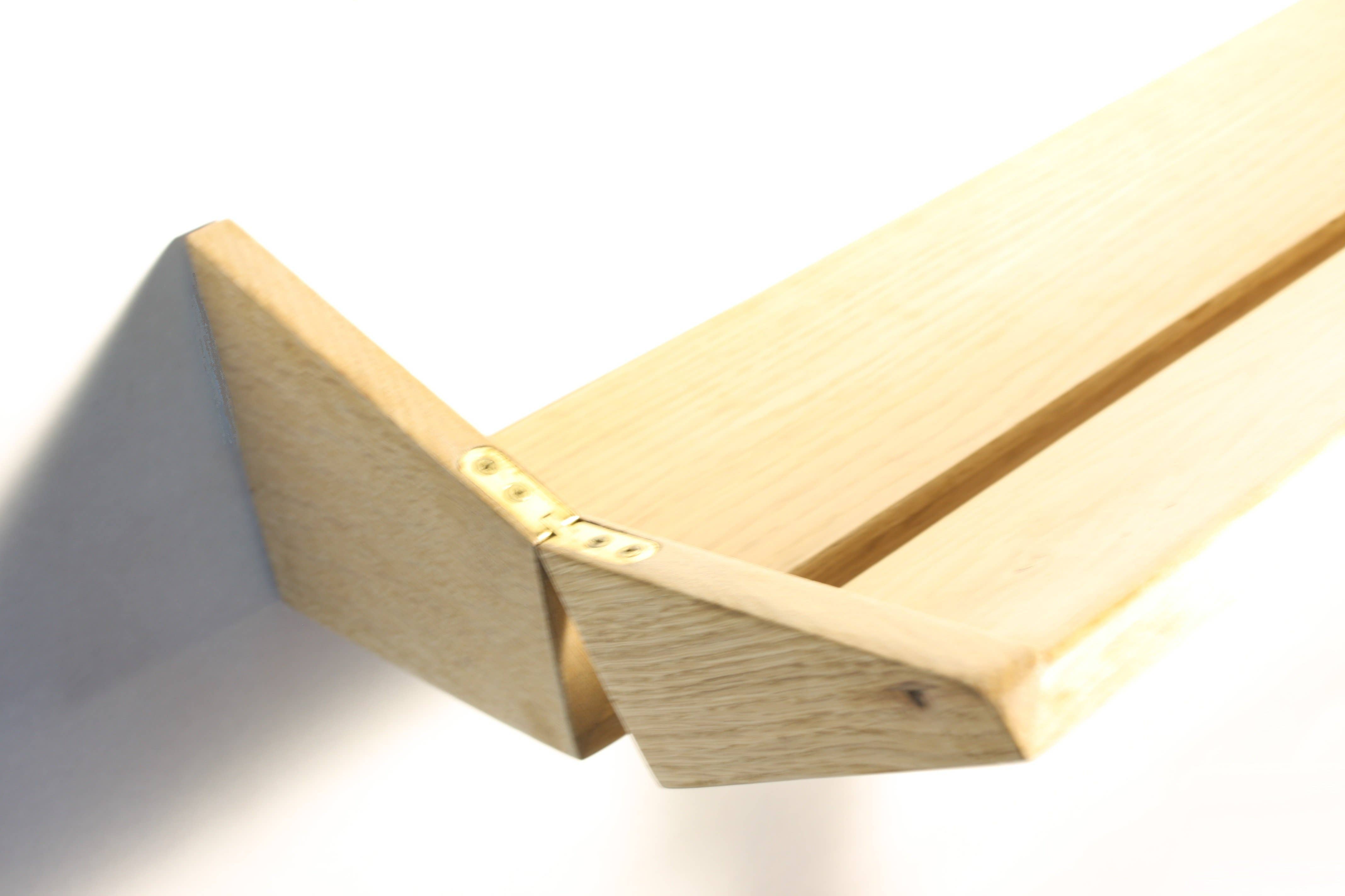 Hammer and Nail Studios - Wholesale Desk Decor - Kids & Baby - White Oak Fold Down Wall Mount Floating Desk9