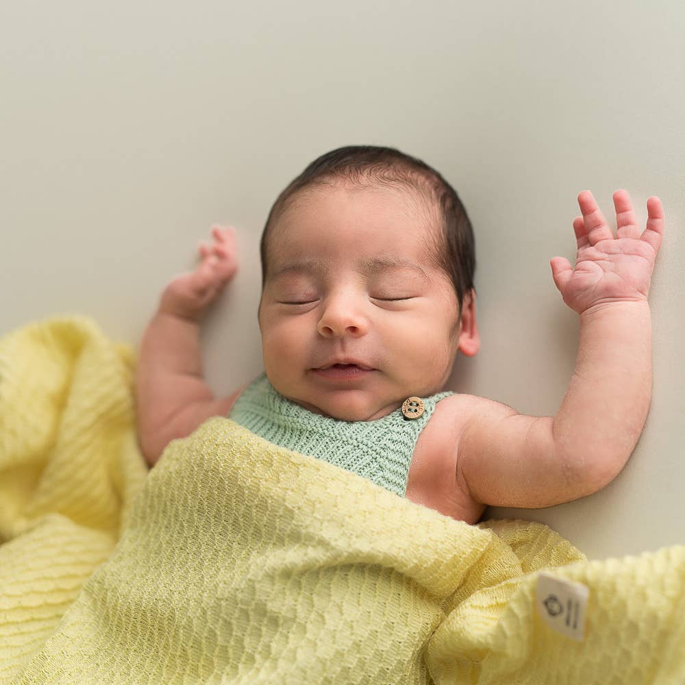 micu micu - Venta al por mayor Mantita - Bebé - Manta de cuadrados amarillos suaves1