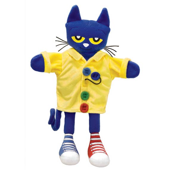 MerryMakers - Vente Peluche – enfant et bébé - Marionnette Pete le Chat et ses Boutons Groovy1