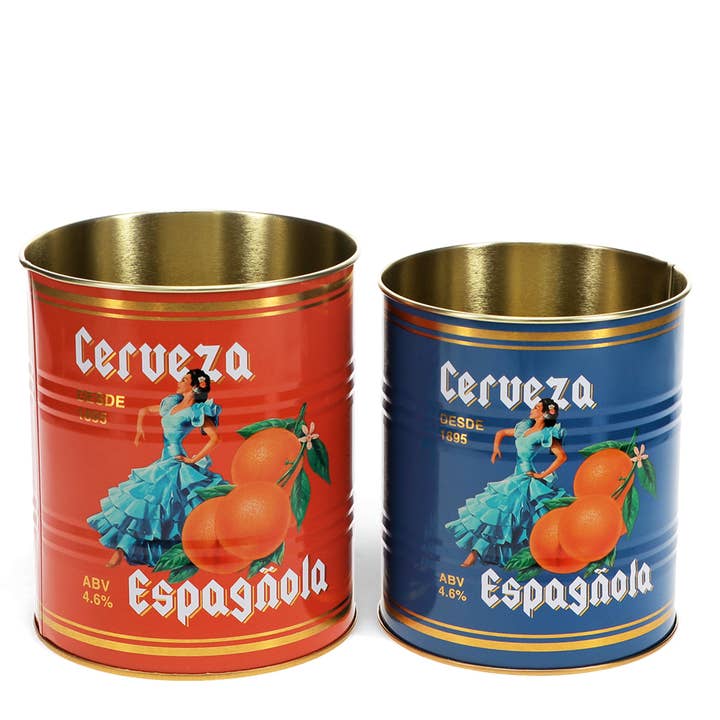 Rex B2B - Europe - Wholesale Kitchen Storage/Organizer - Medium storage tins (set of 2) - Cerveza Española1