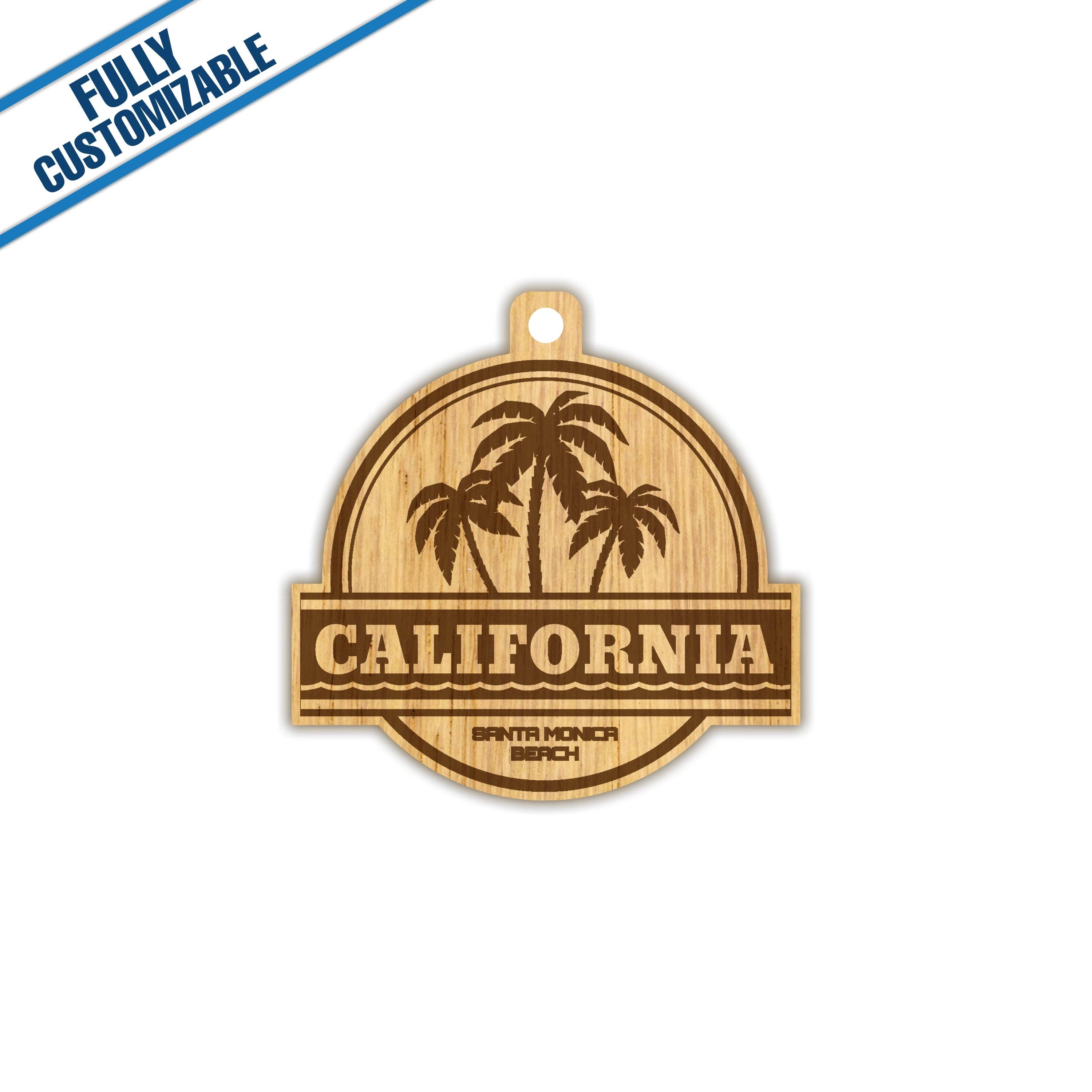 GiftWorksPlus - Wholesale Ornament - FW Engraved Wood Custom Cut Ornament - Fully Customizable1