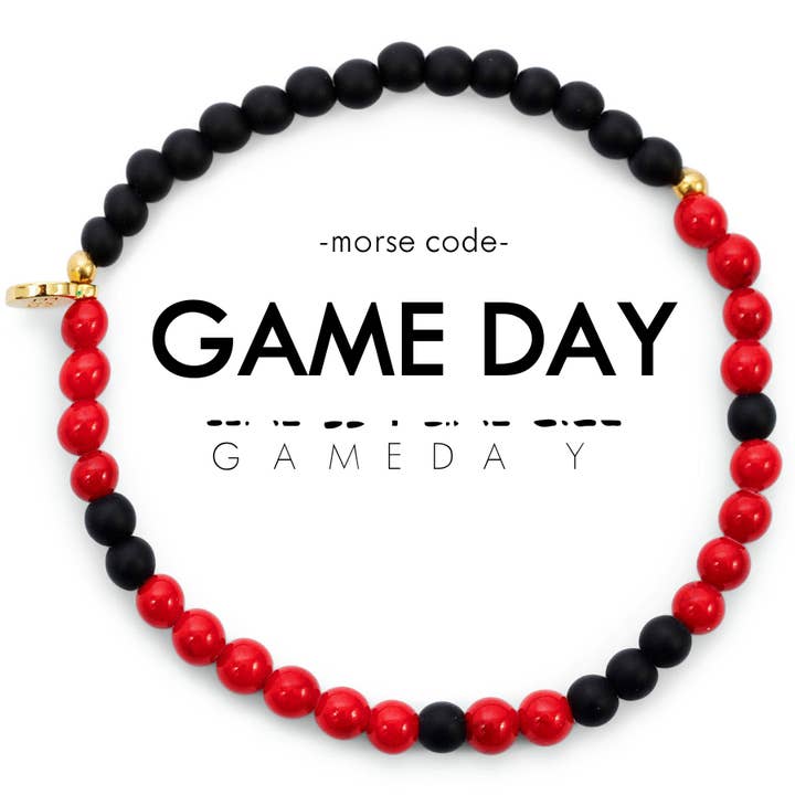 ETHICGOODS - Wholesale Beaded Bracelet - Morse Code Bracelet | GAME DAY12