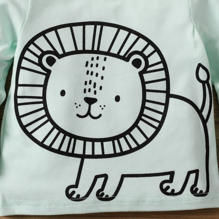 PatPat - Wholesale Screen Printed T-Shirt - Kids - Baby/Toddler Unisex Childlike Animal Long-sleeved Shirts