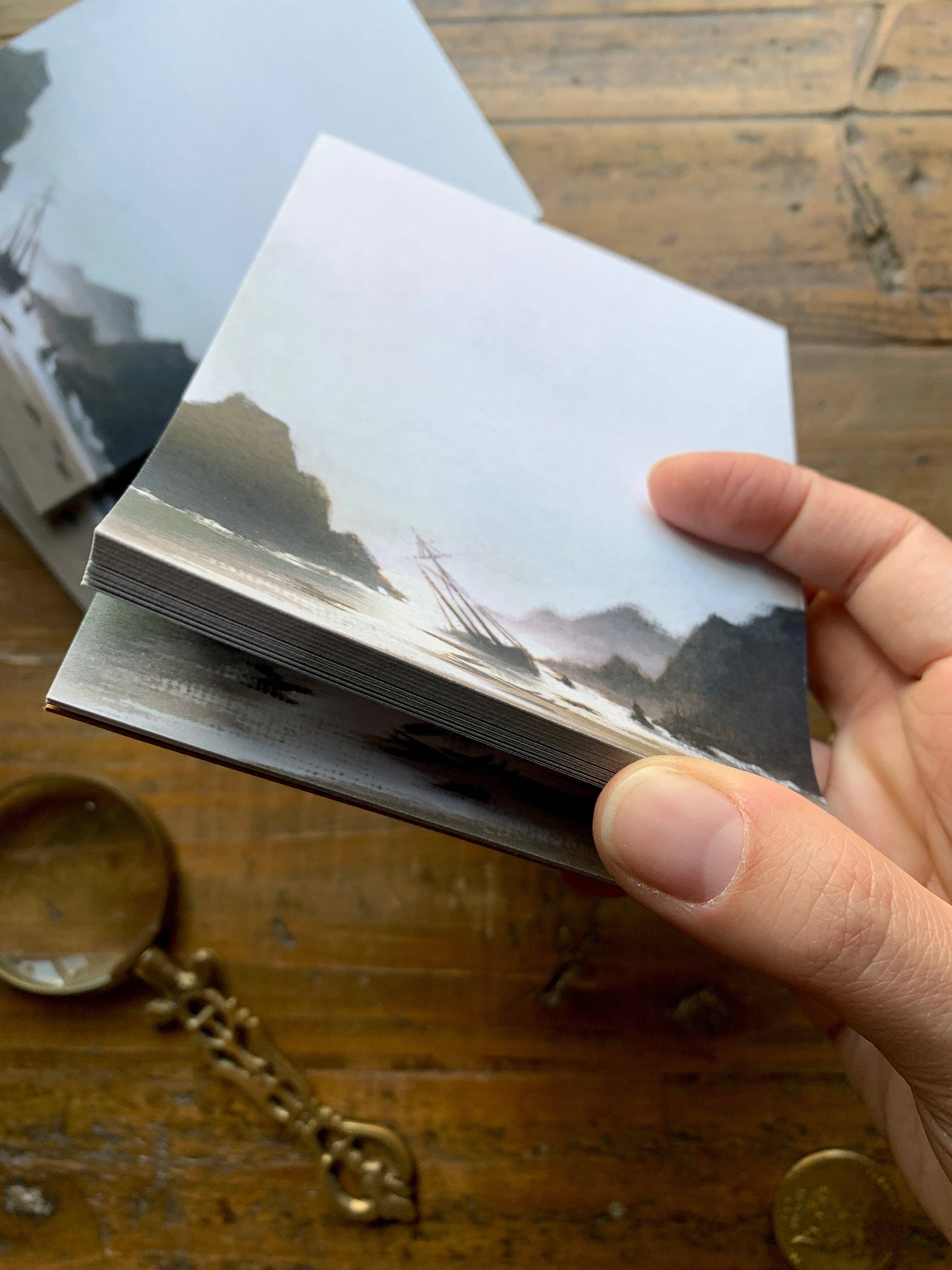 The Creeping Moon - Wholesale Notepad - Shipwreck notepad2