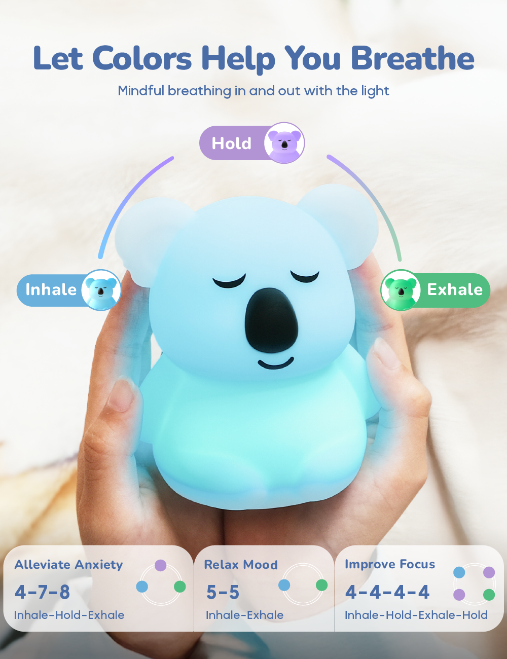 The Pal Company - Wholesale Night Light - Kids & Baby - Breathing Pal Mini - 'Kyle' the Koala1