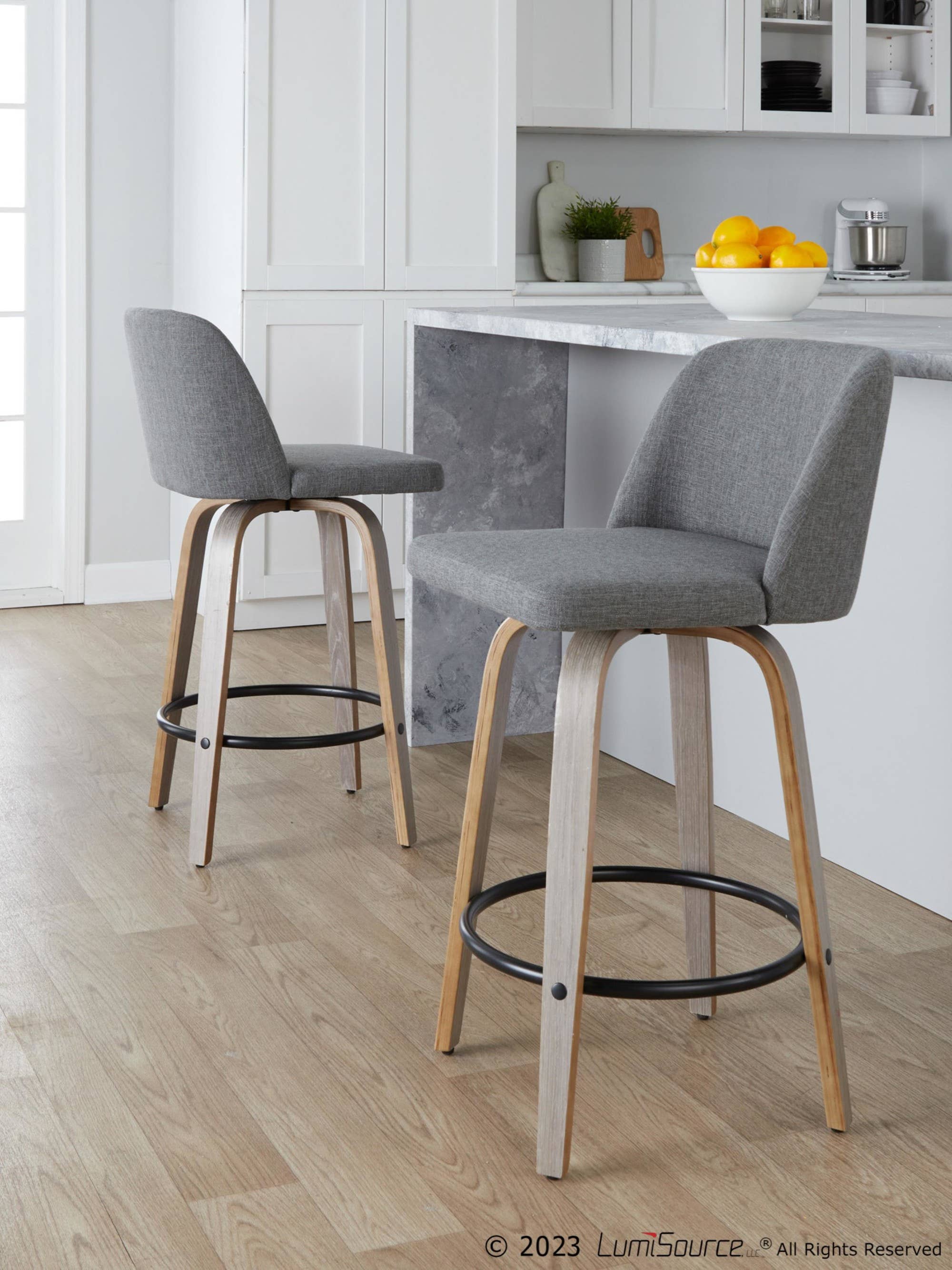 LumiSource and Grandview Gallery - Wholesale Stool - Toriano 26" Fixed Height Counter Stool Q - Set of 239