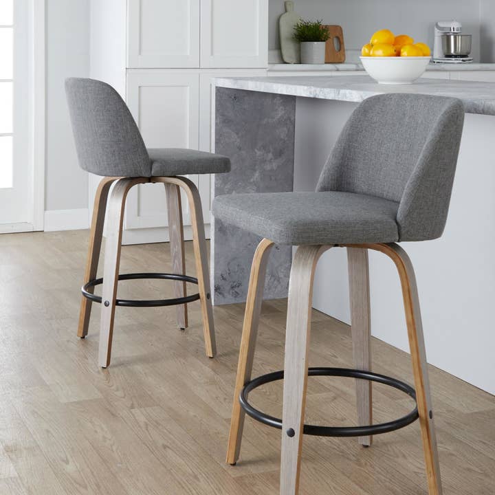 LumiSource and Grandview Gallery - Wholesale Stool - Toriano 26" Fixed Height Counter Stool Q - Set of 239