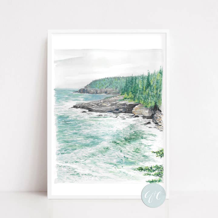 Acadia National Park Classic No. 3 print for wholesale by Gibb + Co Studio