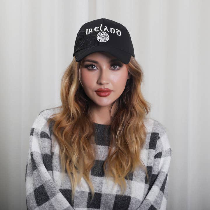 BAS-19A Baseball Cap Celtic Black for wholesale by Celtic Ore Crafts