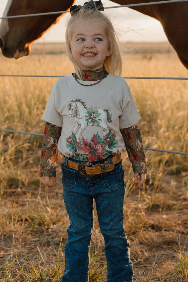 Sterling Kreek – Großhandel T-Shirt mit Siebdruck – Kinder – Mini Rockin' Around the Ranch T-Shirt1