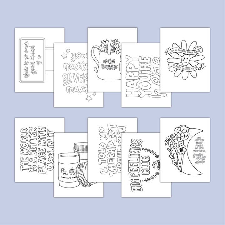 Kyn You Believe It - Vente Livre de coloriage et d'activités pour adultes - Livre de coloriage sur la santé mentale | Livre de coloriage simple pour adultes5