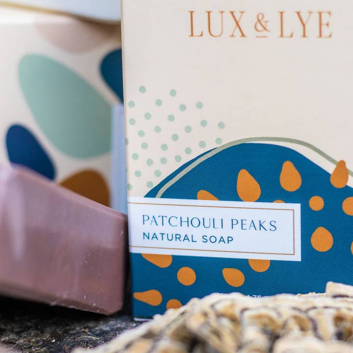 Lux & Lye LLC - Wholesale Bar Soap - Patchouli Peaks Soap