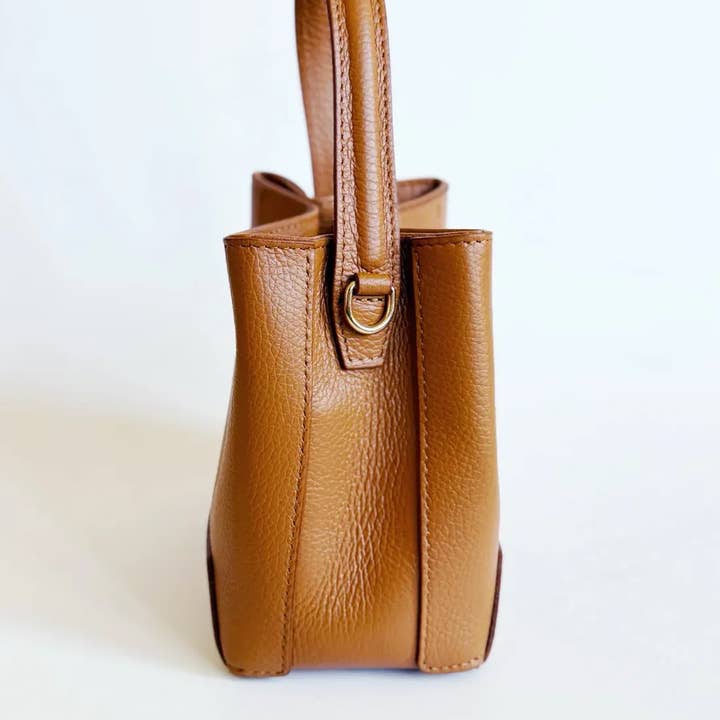 High crafty – wholesale Top handle bag – women's – Triple R Mini Bag – Limited Edition Moroccan Pebbled Leather3