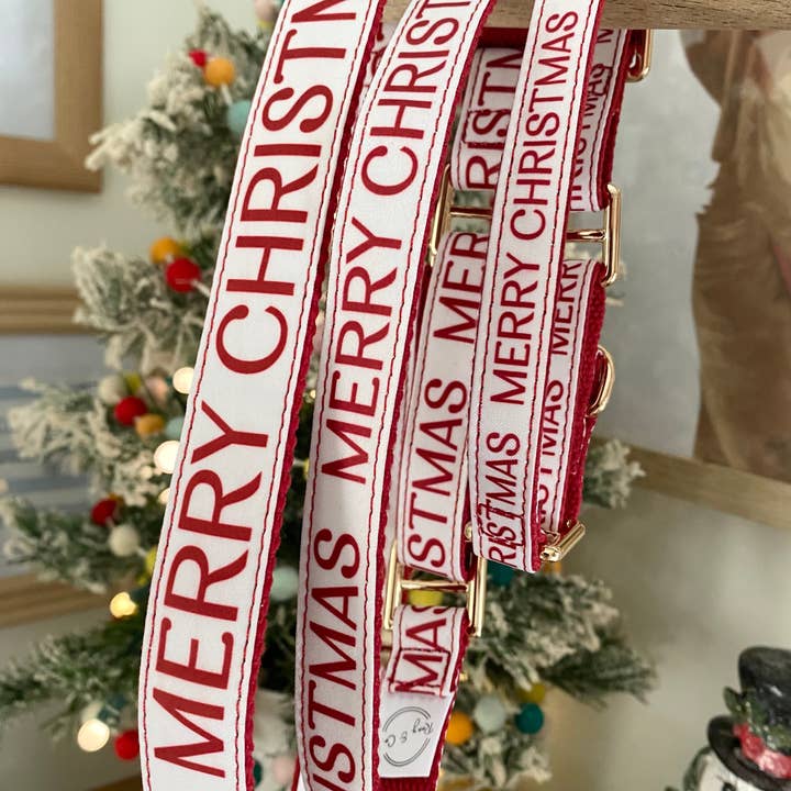 Roxy & Co. Canine Accessories - Wholesale Pet Collar - Dog - MERRY CHRISTMAS MARTINGALE DOG COLLAR1
