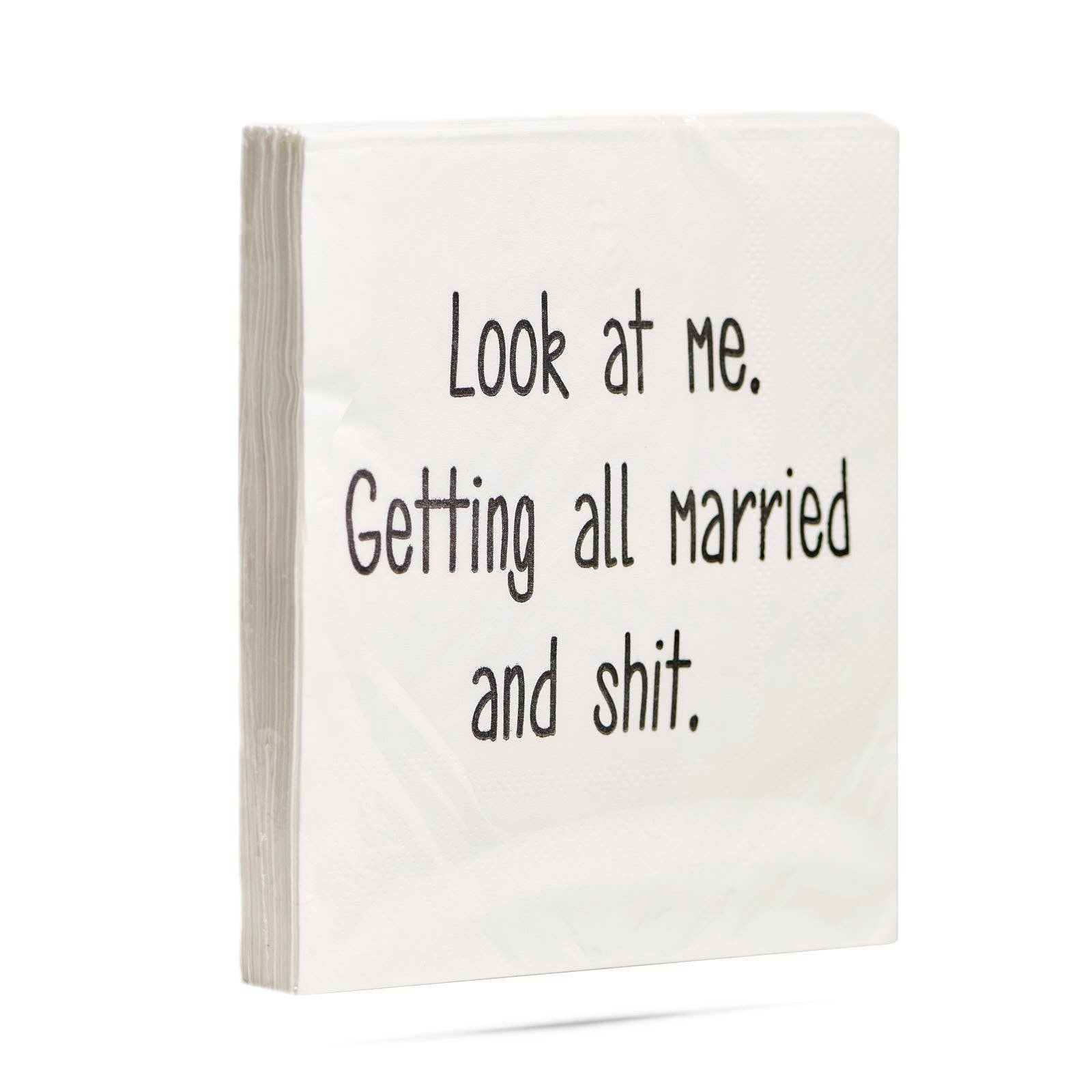 ellembee gift - Wholesale Disposable Napkin - Look at me. Getting all married and shit. Cocktail Napkins2