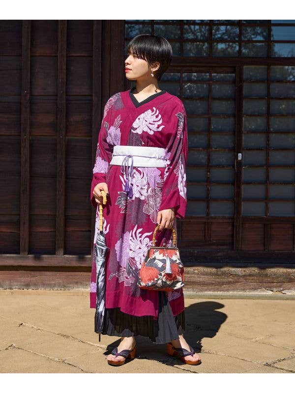 Ametsuchi by Amina Collection - Wholesale Dress - Women's - KIKU-MON KIMONO Dress