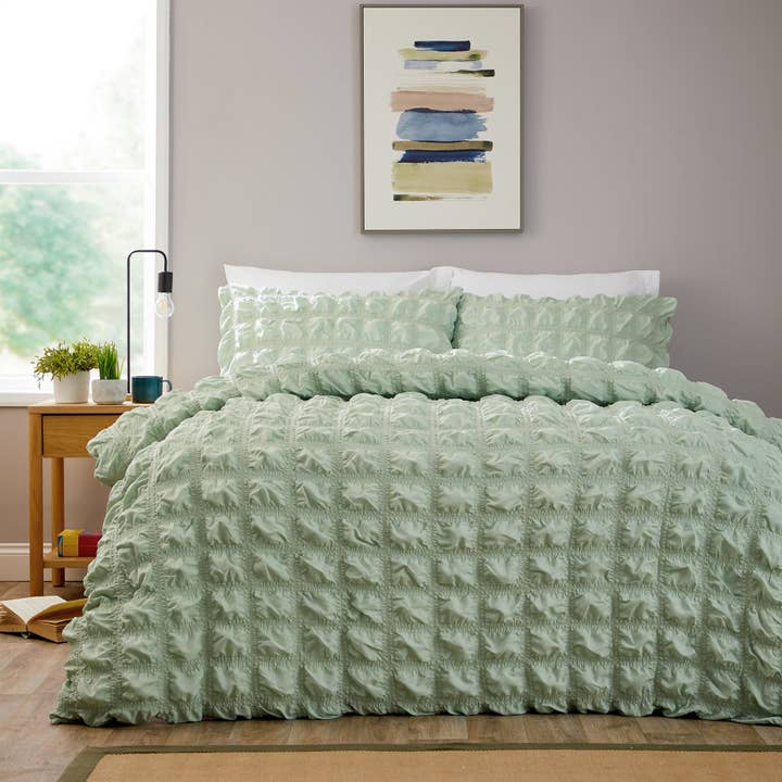 Soho Sage Green Duvet Cover Set for wholesale by LOOMWORKS LTD
