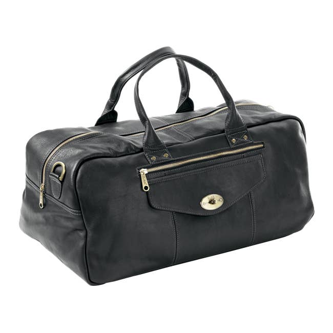 Clava Leathergoods and Accessories - Wholesale Weekender Bag - Women's - Leather Aviator Turnlock Duffel