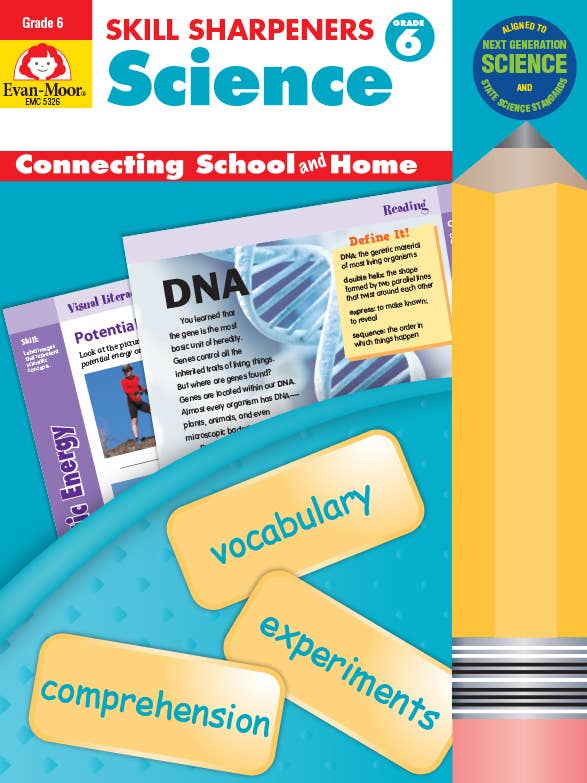 Skill Sharpeners: Science, Grade 6 Workbook for wholesale by Evan-Moor Educational Publishers