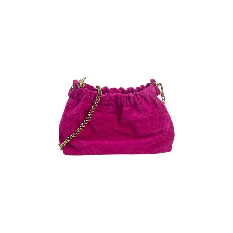 Chenson & Gorett - Wholesale Shoulder Bag - Women's - Bolso de cubo de ante de cuero genuino para mujer