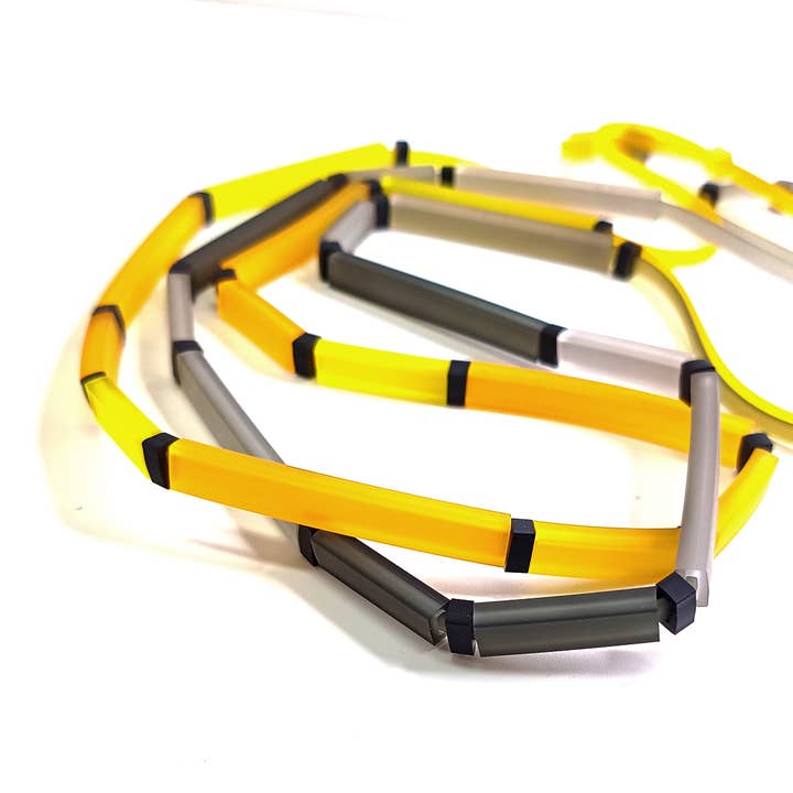 LORETA long rubber necklace ESSENTIALS line for wholesale by ALEX+SVET