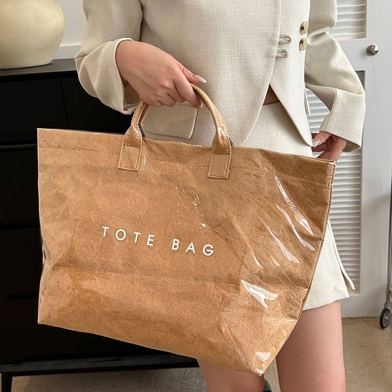 NARWEY INC - Wholesale Tote Bag - Women's - PVC Waterproof Tote Bag Durable Commuter Bag Shopping Tote6