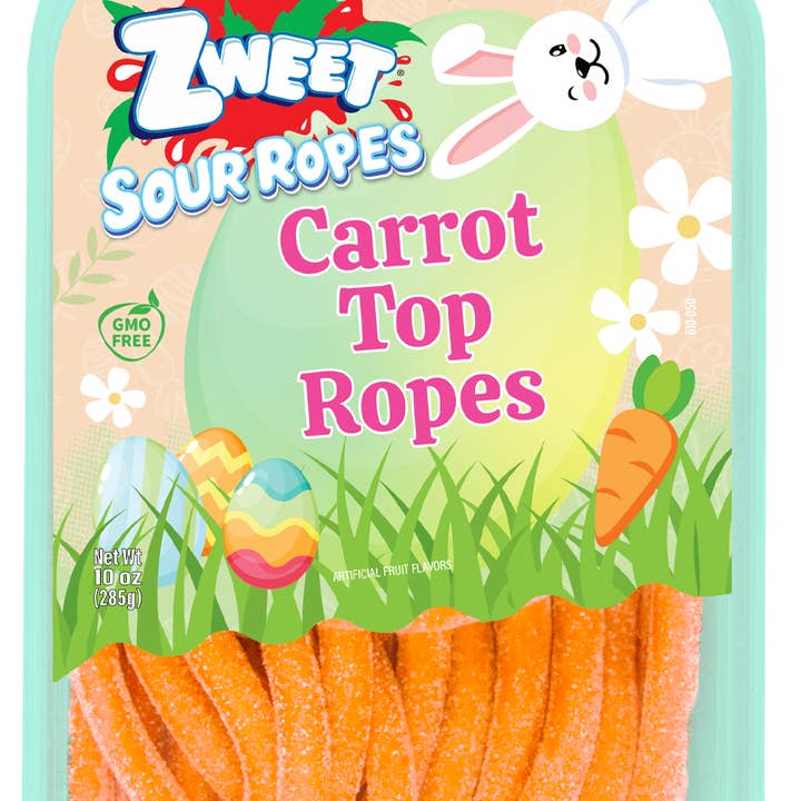 Easter Carrot Ropes | Zweet | 10 oz for wholesale by Galil Brands