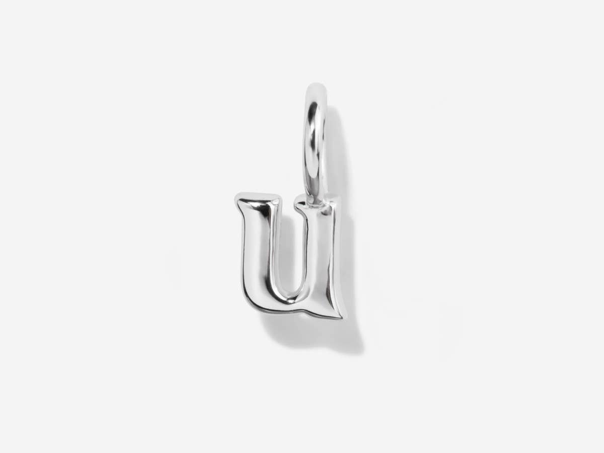 Little Sky Stone - Wholesale Individual Charm/Pendant - Lowercase Initial Letter Silver Charm20