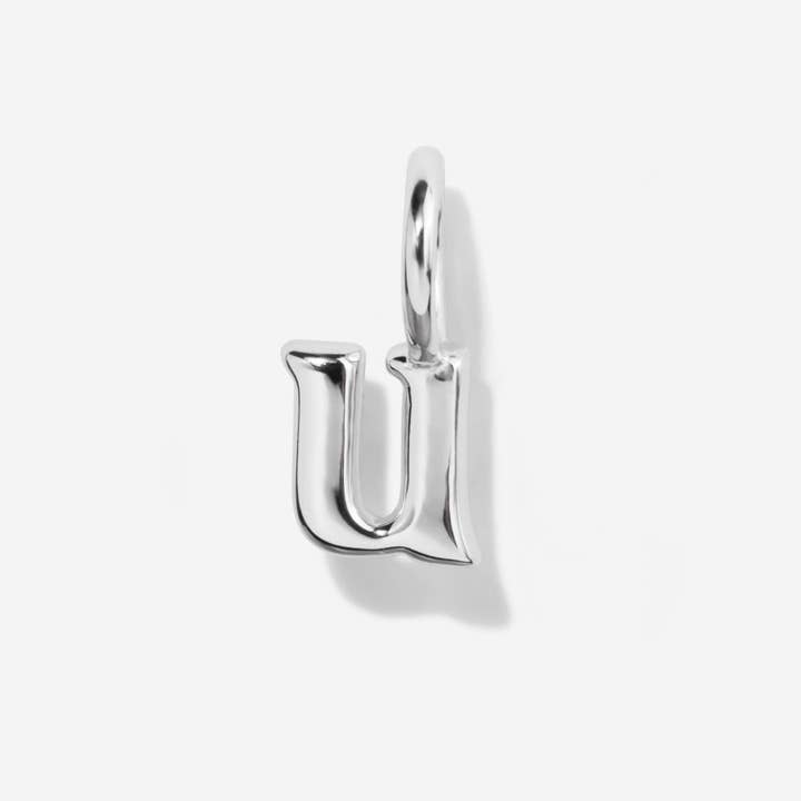 Little Sky Stone - Wholesale Individual Charm/Pendant - Lowercase Initial Letter Silver Charm20