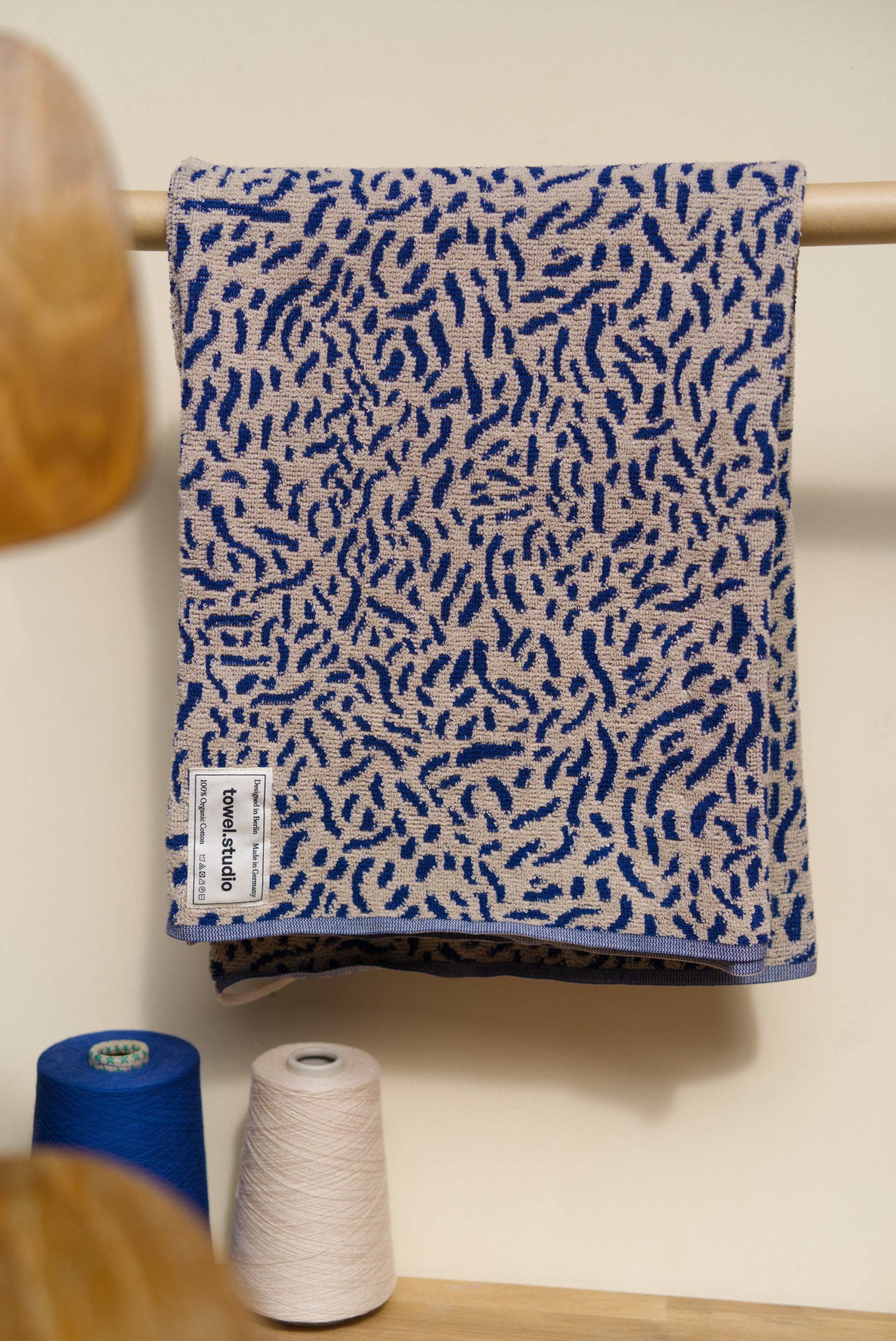 towel.studio - Wholesale Beach Towel - Worm Beach Towel | Electric Blue1