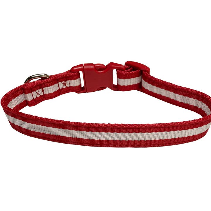 RED WHITE MARCO COLLAR RED/WHITE for wholesale on Faire