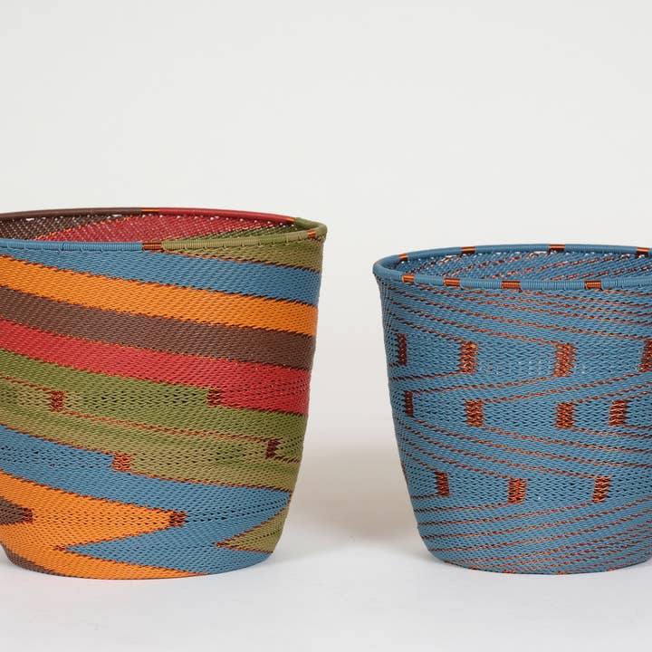 AS'ART a sense of crafts - Wholesale Plant Pot - Woven telephone wire pots/cups, Mix&Match colors18